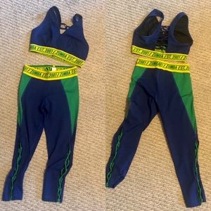 Zumba capris and sports bra